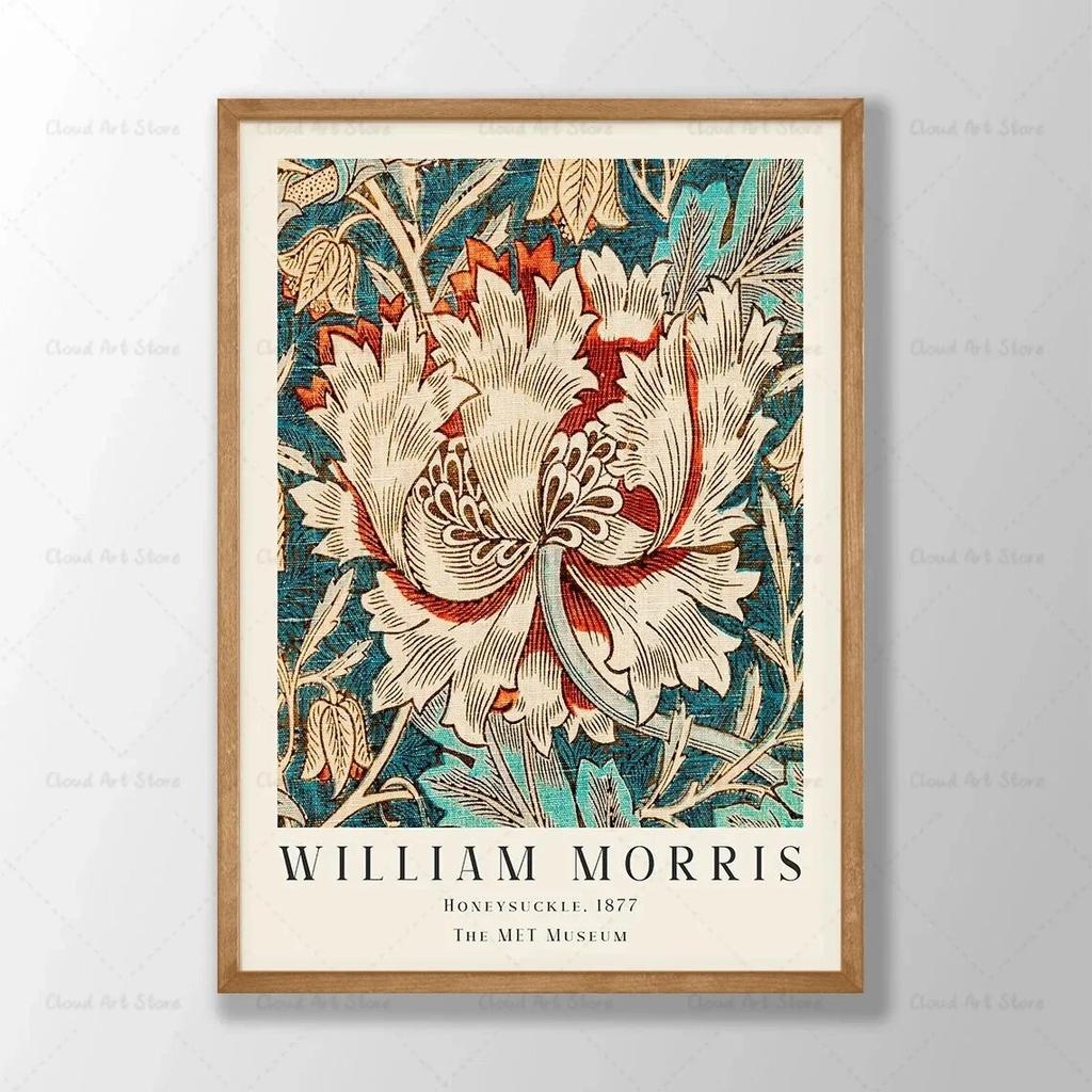 William Morris Blumen-Poster, Leinwandgemälde, florale Wandkunst, Veilchen, botanisches Poster, Wohnzimmer-Dekoration, Heimdekoration, Bild