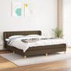 3127136 vidaXL Divan Bed with Mattress Dark Brown 160x200 Cm