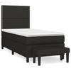 Maison Exclusive - Sommier à lattes de lit avec matelas Noir 90x200 cm Tissu
