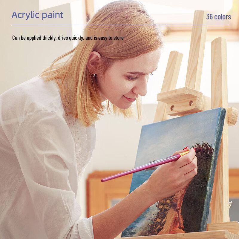 Deli Acrylic Paint Set 36 Colors