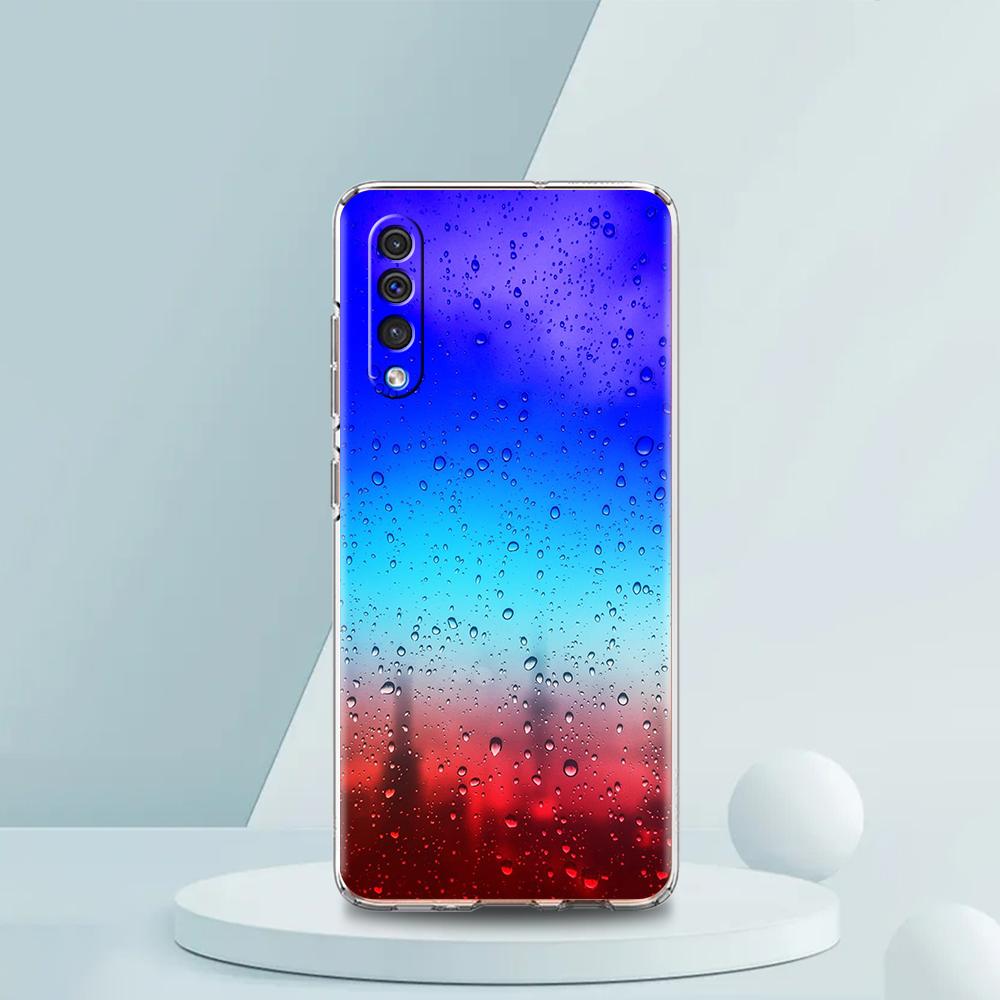 Gradient Color Water Transparent Phone Case for Samsung Galaxy A16 A14 A12 A22 A24 A42 A02 A03S A06 A50 A20 A30 A40 Soft Cover