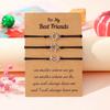 3pcs Fashion Sun Moon Star Bracelet Promise Matching Bracelets Friendship Jewelry Adjustable Hand Woven Sister Bracelet