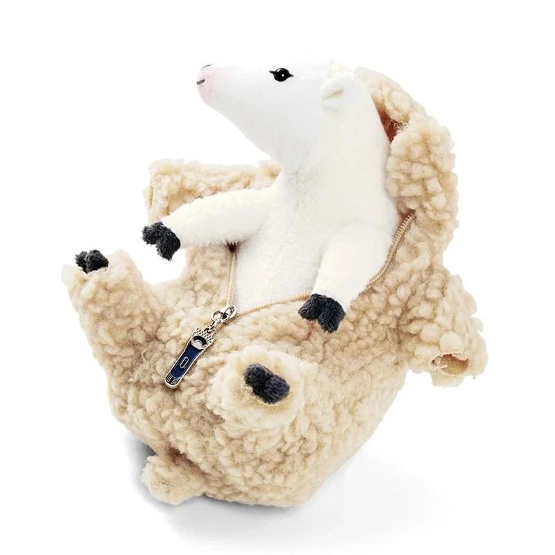 Lovely Sheep Alpaca Doll Soft Plush Toy With Detachable Clothes Simulation Lamb Sleep Soothing Plushie Doll Kids Toy Gifts