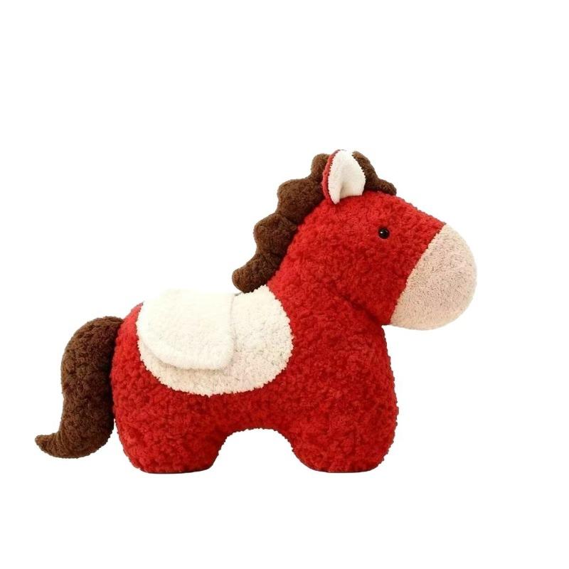 

Horse mascot doll pony doll year old girl natal year gift gender pony throw pillow toy 25*18