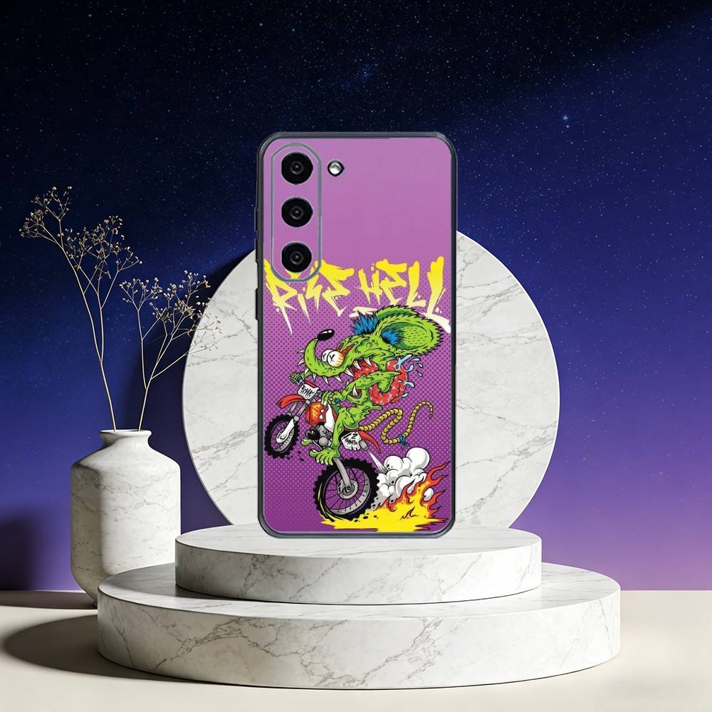 R-Rat F-Fink Art Design Phone Case For Samsung Galaxy A73,A72,A71,A70,A53,A52,A51,Others Soft Black Cover