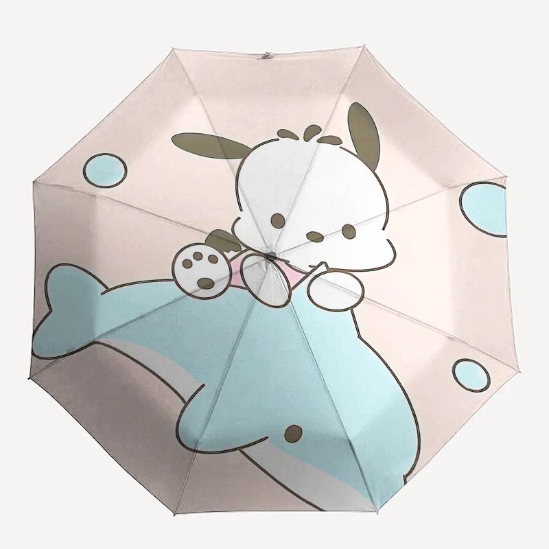 1pc Kawaii Cute Whale Umbrella - Automatic Open Close with Foldable Design, Iron Frame for Outdoor Use, Perfect Gift for Fans, Travelers, Daily Use, F