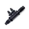 10 Pcs 8 Mm 1/4"micro Drip Irrigation Hose Barb Tee 8/11 Mm (3/8 Inch) And 4/7 Mm (1/4-inch) Pipe Four Ways Used To Garden
