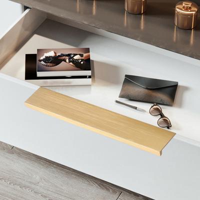 Cabinet Handle Kitchen Cabinet Hardware Durable Construction Rust-Resistant Easy Installation Cabinet Edge Pull with Screws