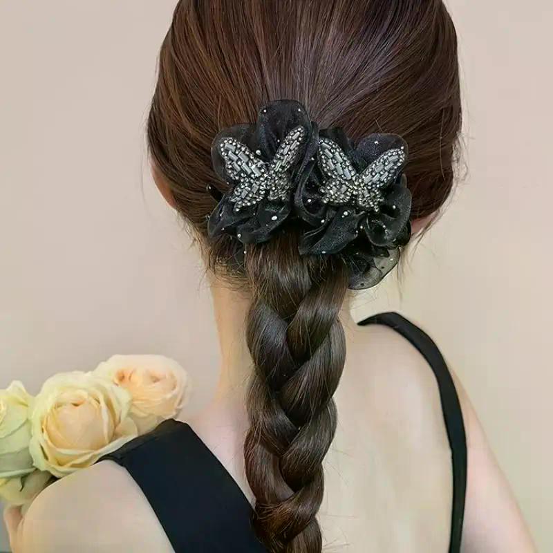 Neue Elegante Weizenähre Schmetterlingsknoten Haarspange für Damen Hinterkopf Chignon Schwanzspange Vielseitige Haarklammer