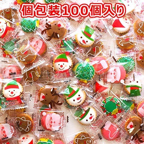 Christmas Sweets Yochi Crackers 100 Pieces Individually Wrapped