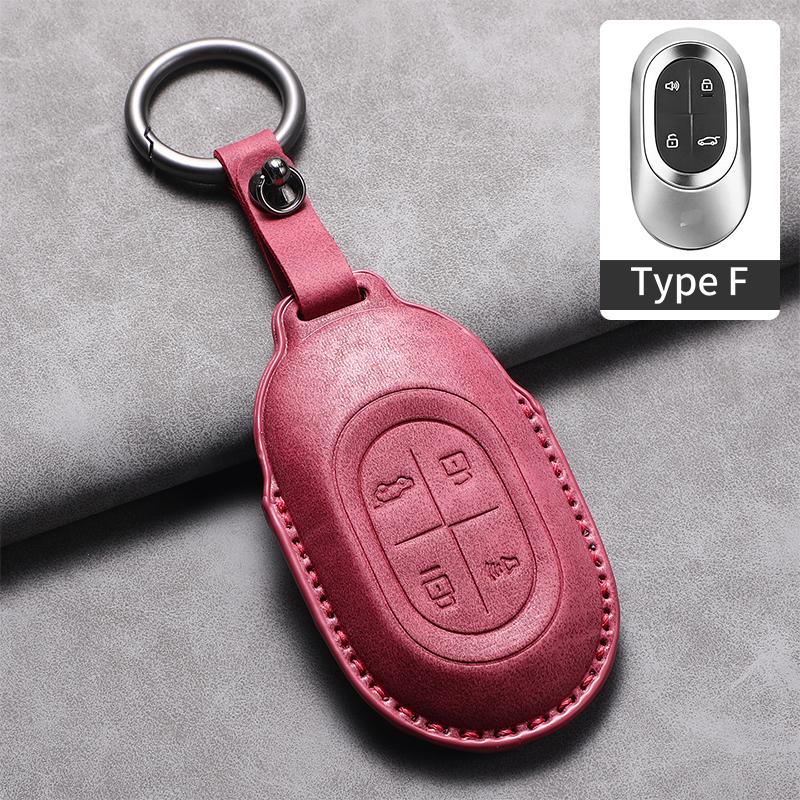 Leather Car Remote Key Case Cover For Jetour Shanhai L7 Pro MAX ULTRA Soueast S08 DM Car Protector Fob Keychain Accessories