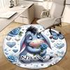 Personalized E-Eeyore Round Chair Office Rug - Perfect for Mat, Office Chair & More - Ideal Gift for Birthdays and Holidays