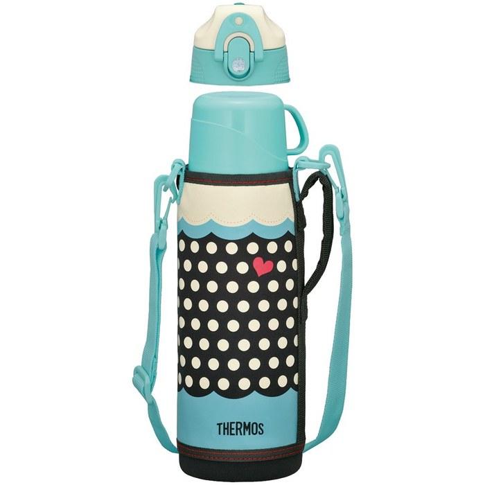 Thermos Vacuum Insulated 2-Way Bottle FFR-1004WF D-BL Dot Blue 1.0L 1000 ml