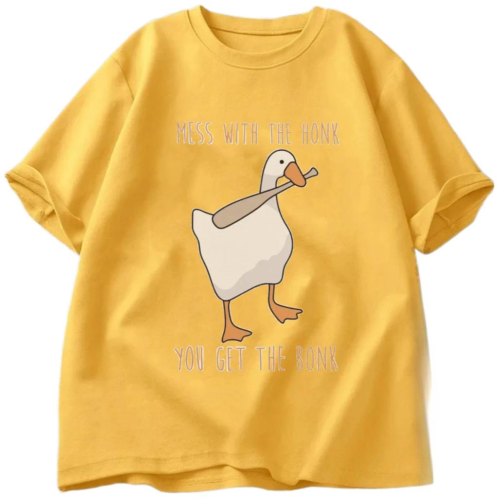 These Fun and Trendy Goose Tshirts Are Perfect for Summer If You Dare Mess with A Loudspeaker Youre in For A Beating Women