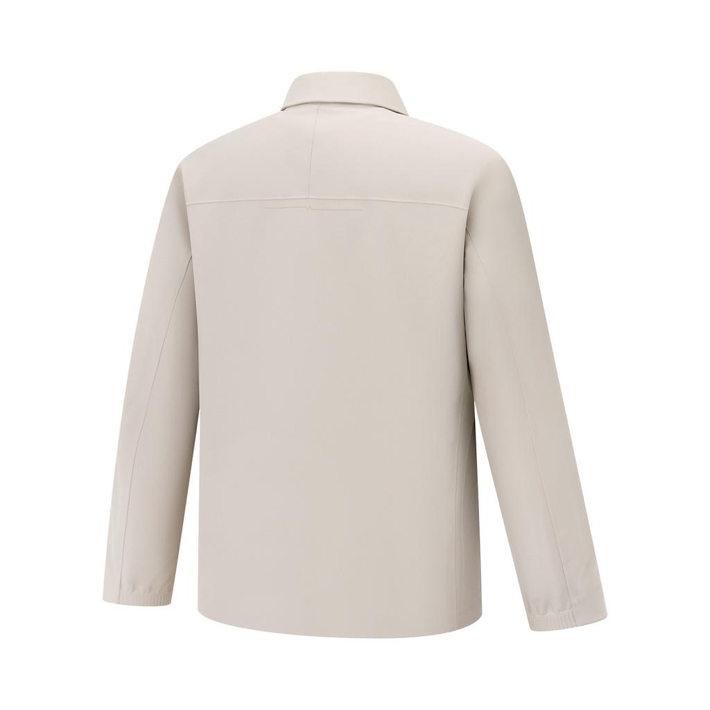Li Ning Glory Gold Standard Series Solid Color Versatile Casual Simple Polo Sports Jacket Men Jackets AFDWC21-4