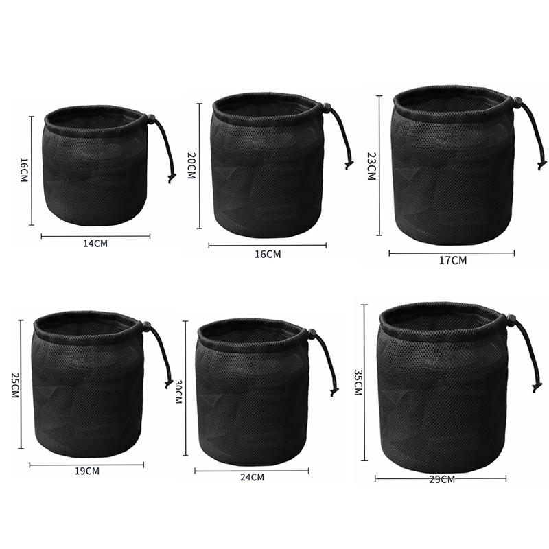 Drawstring Pocket BBQ Water Cups Tableware Organizer Outdoor Camping Storage Protective Bags Portable Picnic Cookware Mesh Bag