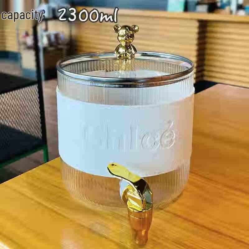 Glas-Getränkespender & Infuser mit Zapfhahn