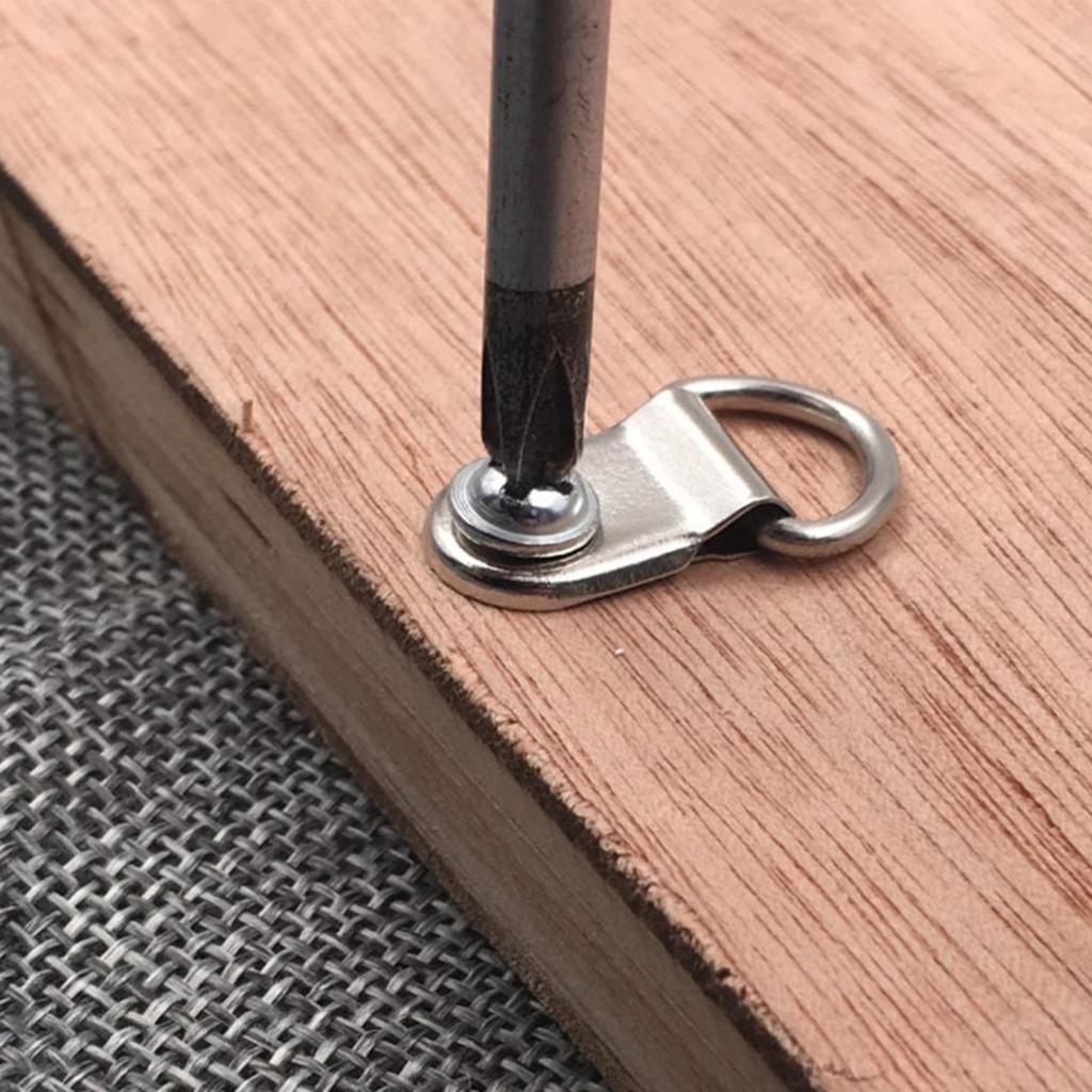 100 kusů Odolné obrazové háčky se šrouby Spolehlivé poniklované montážní příslušenství pro rámy pro nástěnnou dekoraci