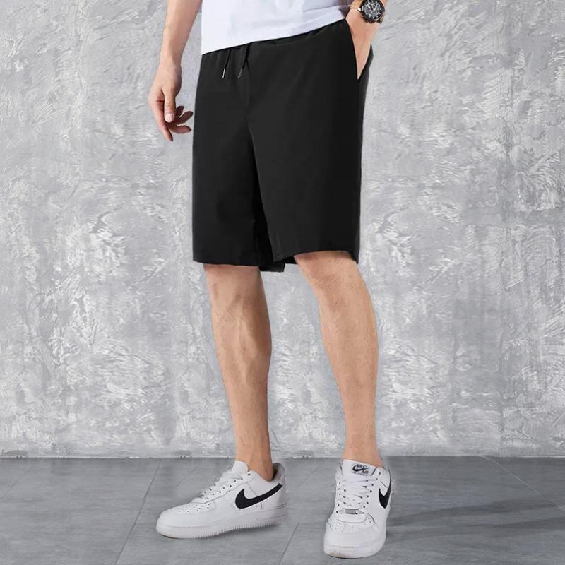 Straight trousers men's summer thin new loose large size sports casual pants