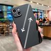 Premium Airplane Pattern Phone Case For iPhone16 15 Pro Max Cases iPhone 13 11 12 14Pro XS Max 7 8 Plus XR X Soft Silicone Cover