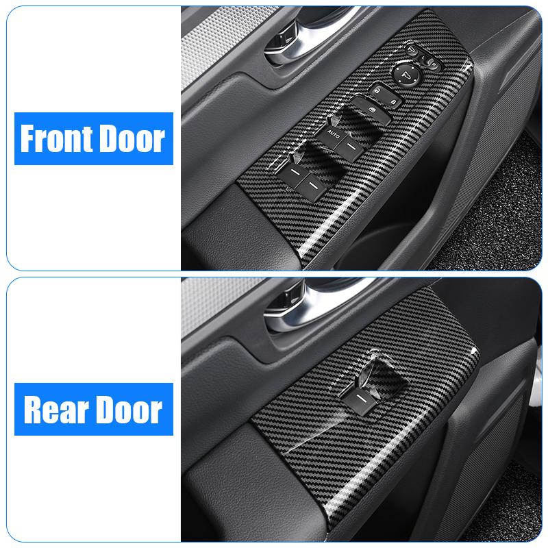 Car Accessories For Honda CR-V 6th 2024 2025 Hybrid Door Armrest Panel Window Switch Lift Buttons Cover Frame Trim Stickers