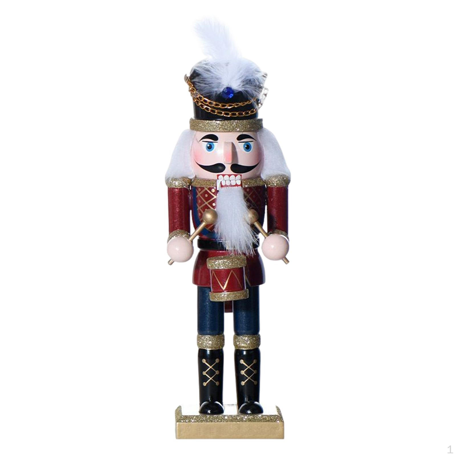 

Nutcracker Figurine Ornament Crafts Statue for Living Room Shop Window Bedroom Parties