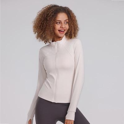 Women's High-End Quick-Dry Sports Jacket - New Autumn/Winter Style with Stand Collar and Long Sleeves for Yoga & Fitness.