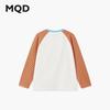 MQD Boy's Raglan Sleeve Cartoon Color-block T-shirt