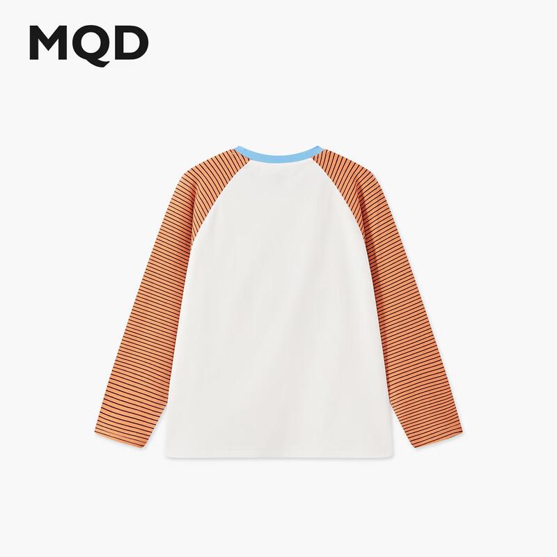 MQD Boy's Raglan Sleeve Cartoon Color-block T-shirt