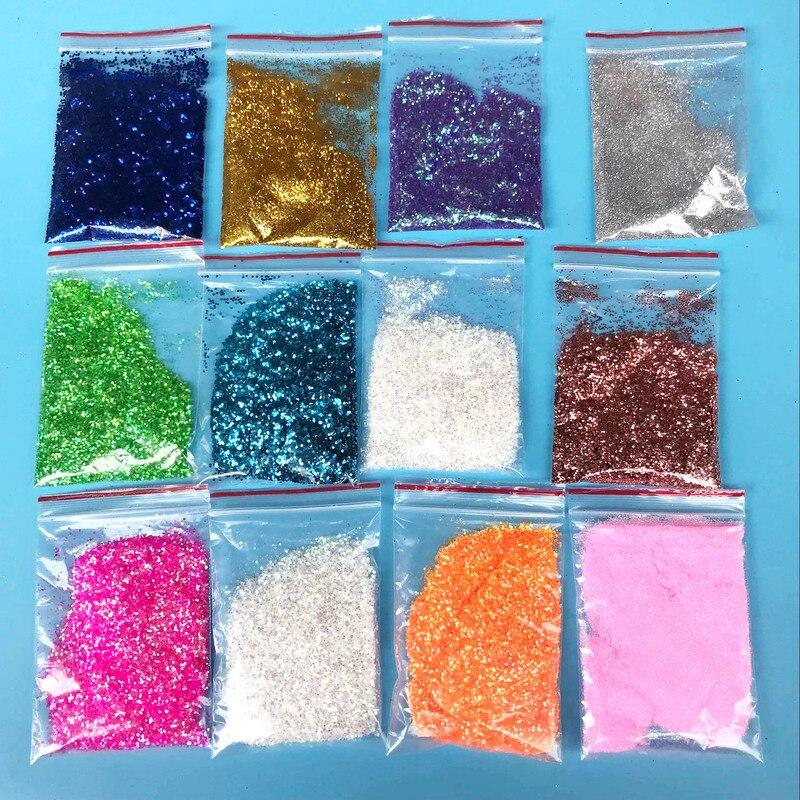 1pack 10g PET Glitter Powder Transparent Bubble Balloon Filler Round Sequins Gold Glitter Powder Home Decor Confetti for Balls