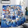 FC Schalke 04 Player Printed Flannel Blanket, Soft Throw for Bedroom Sofa, Washable, Fan Merchandise, Great Gift.
