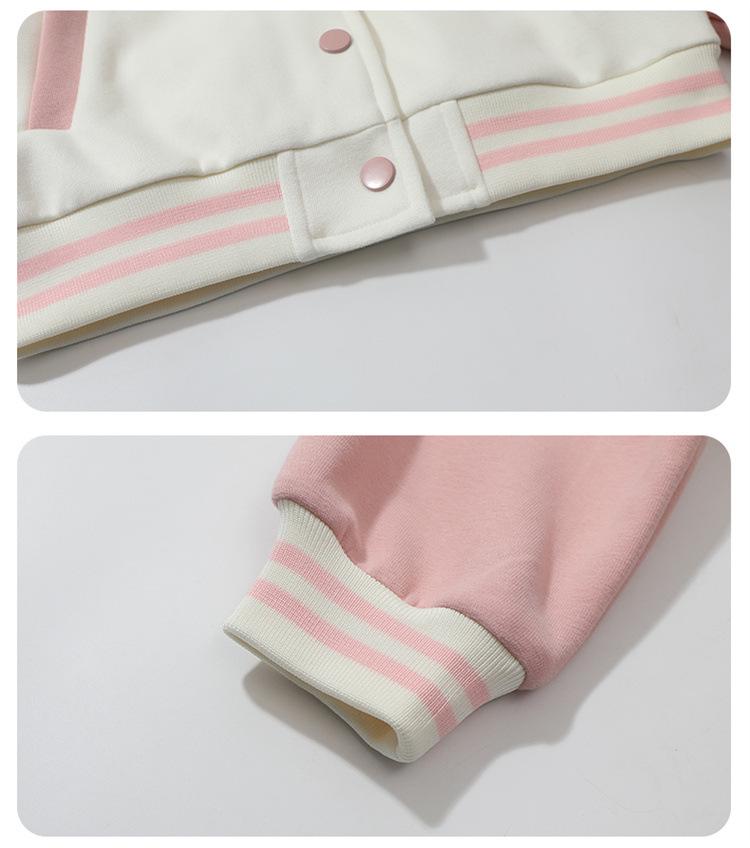 Trendy 2025 Girls' Baseball Suit Set - Spring/Autumn Fashionable Two-Piece Outfit for Kids
