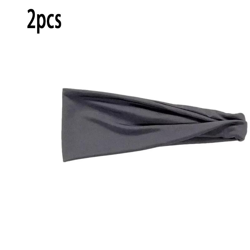 Breathable Sports Headband Sweatband Stretch Elastic Gym Fitness Running Yoga Men Women Headwrap Quick-dry Absorbent Hair Bands
