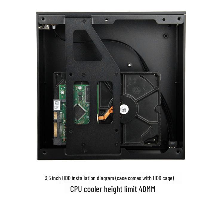 XQBOX A01 HTPC ITX Mini Chassis: Compact Horizontal Industrial Control Case