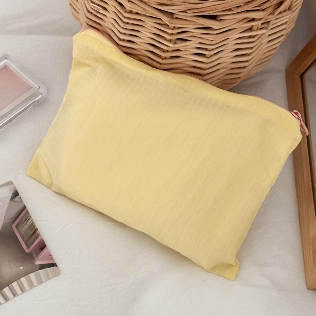 New Women Plaid Makeup Bag Large Capacity Nylon Zipper Pouch Purse Travel Clutch Cosmetic Organizer Zipper Storage Bags