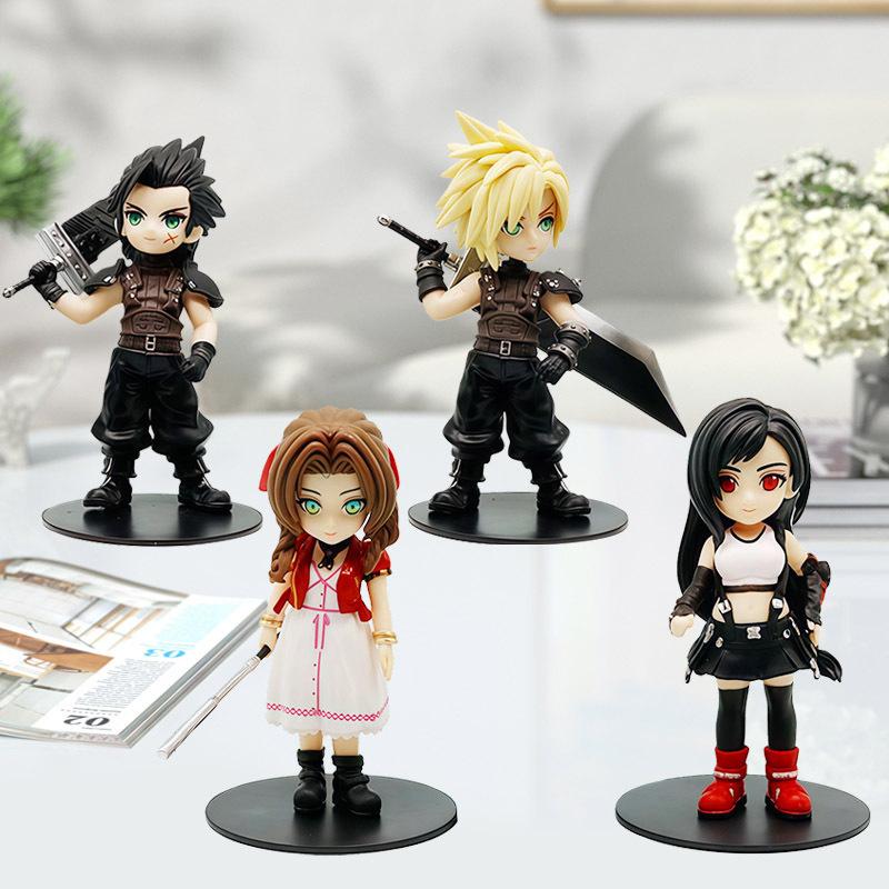 Final Fantasy Vii Rebirth Merchandise Q Chocobo Figures Of Tifa Zack Cloud And Aerith Plush Toys And Keychain Gifts