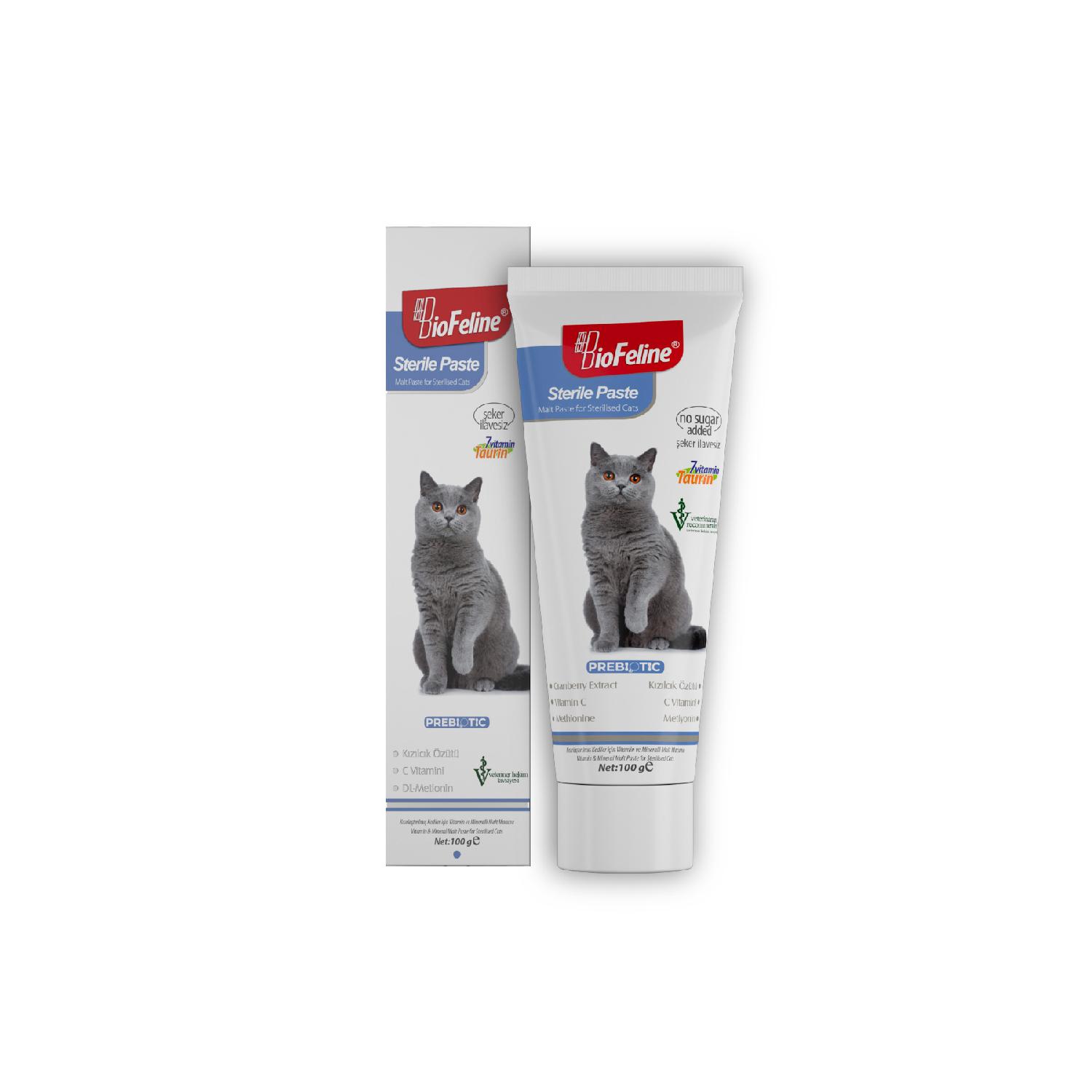 

Стерильная паста 100г (специальная мультивитаминная солодовая паста для стерилизованных кошек)