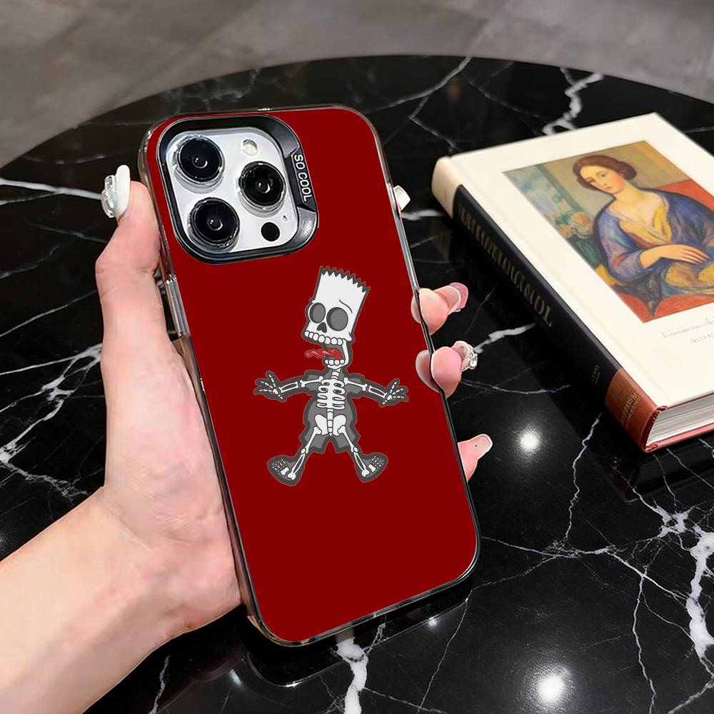 Cartoon A-American Dad  Phone Case For iPhone 17,16,15,14,13,12,11 Plus,Pro Max,XS,Colorful Silver Phone Case Funda Cover