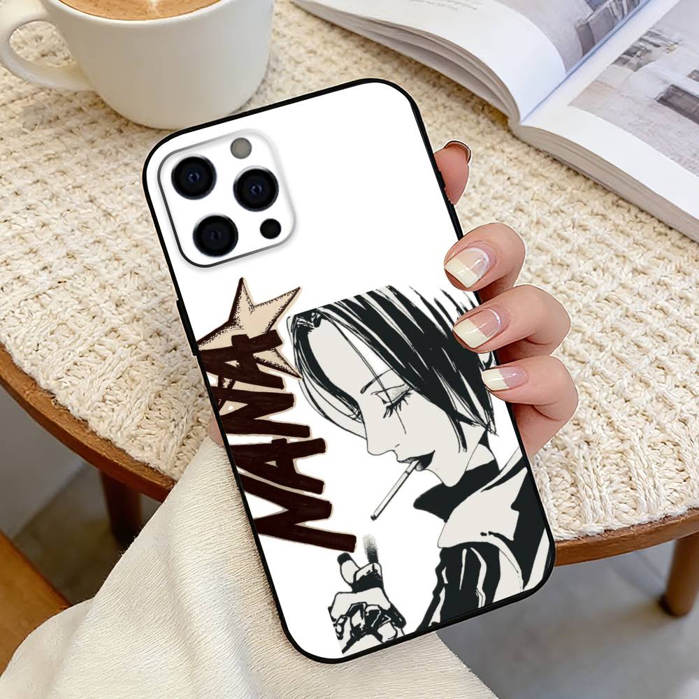 A-Anime Cool Nana O-Osaki Line Phone Case Silicone Soft For IPhone 17 16 15 14 13 12 11 X XR Plus Pro Max Plus iPhone11ProMax