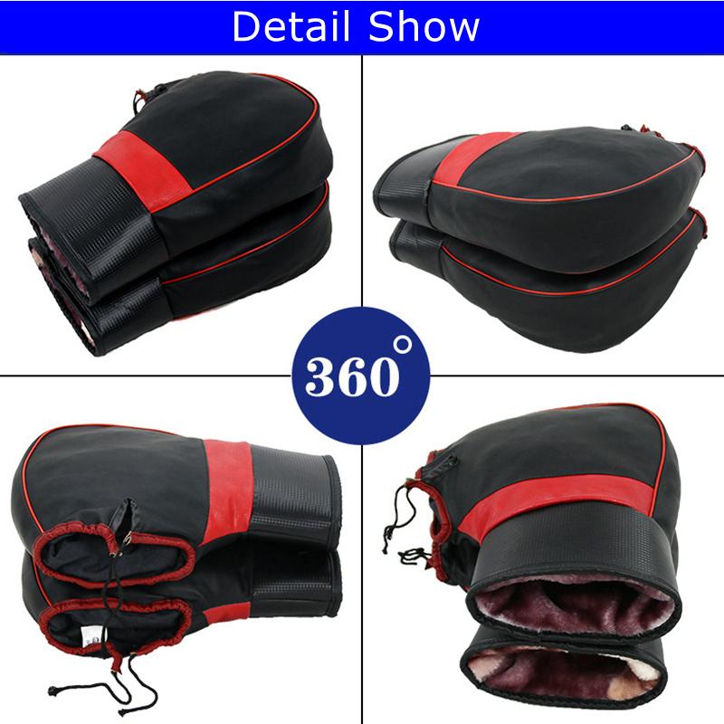 LMoDri Motorcycle Handlebar Gloves Windproof Mittens Hand Covers Warmer Waterproof Motorbike Handle Bar Muffs Hand Thick