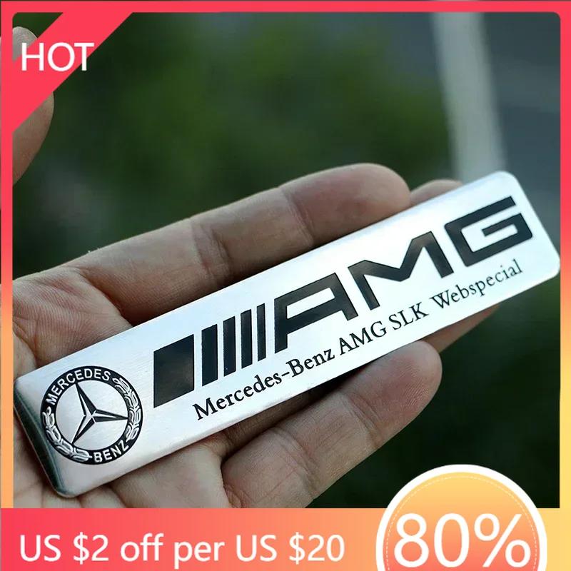 Bilklistermärke 3D Metallmärke Bilstyling Klistermärken Dekaler Tillbehör För Mercedes Benz W204 W205 W212 W213 W221 W177 W246 GLA GLC C