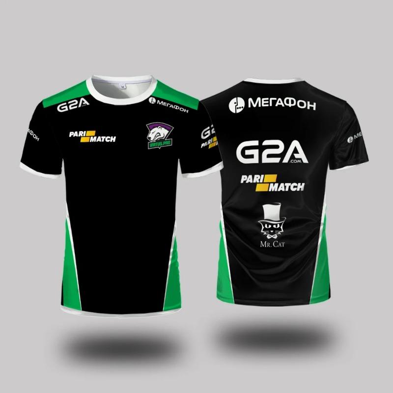 New 2026 Uniform Team Heretics Jersey Men's Fashion Esports Club Fans T-shirt LOL LEC Game Tees Streetwear White Custom ID Tops