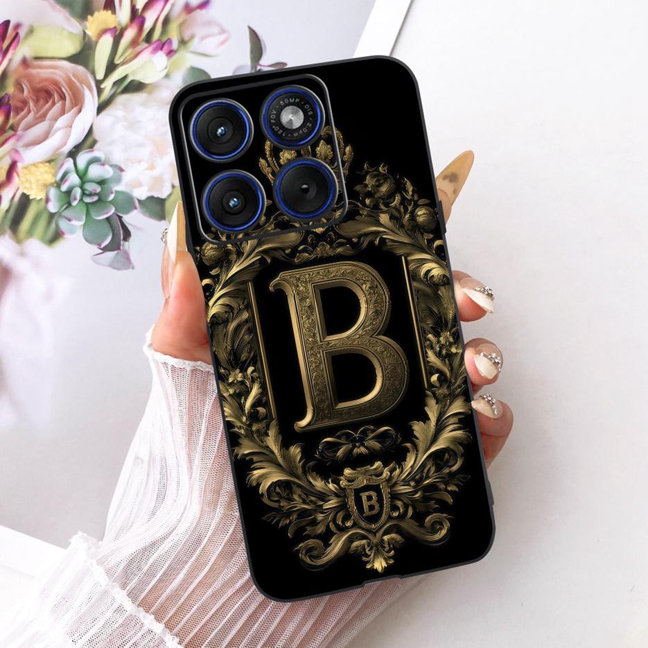 For Motorola Edge 70 Case XT2601-2 New Crown Letters Cover Soft Silicone Phone Case For Motorola Edge 70 Fusion Moto Edge70 Bags