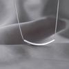 Minimalist Curved Tube Neckla With Smile Arc Pendant Women's Summer Small Sense Collarbone Chain