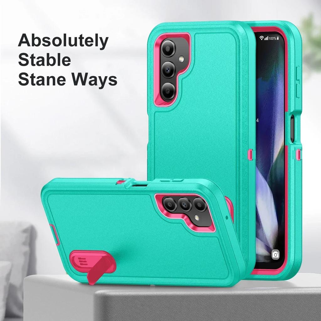Military Grade Case For Samsung Galaxy S26 S25 S22 S23 FE S24 Ultra Plus S25Edge Full Protective Kickstand Armor Cover Coque
