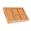 1Set Wooden Serving Platter Rustic Color Practical Use for Fruits Snacks Tea Parties Home Decor Wooden Serving Tray