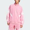 adidas Bluza Originals Inter Miami Cf Logo Paski Casual Luźna Długi Rękaw Męska Bluza Jasnoróżowa JI6907