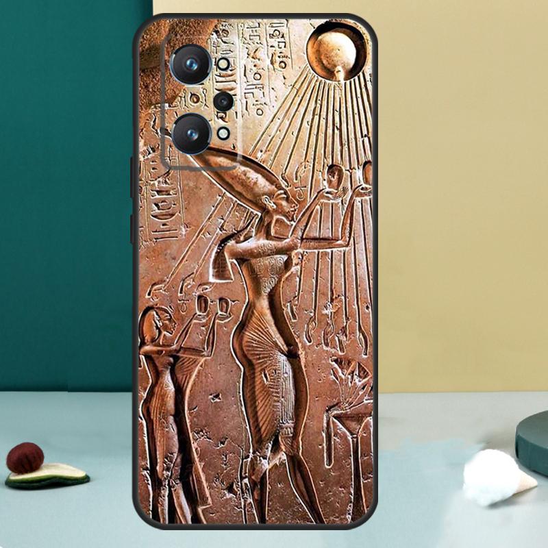 Funda con Mural de Faraón Egipcio Para Realme 13 12 10 11 14 Pro Plus GT 6 5 6T GT7 Pro C55 C53 C51 C21Y C25S C75 C67 C61