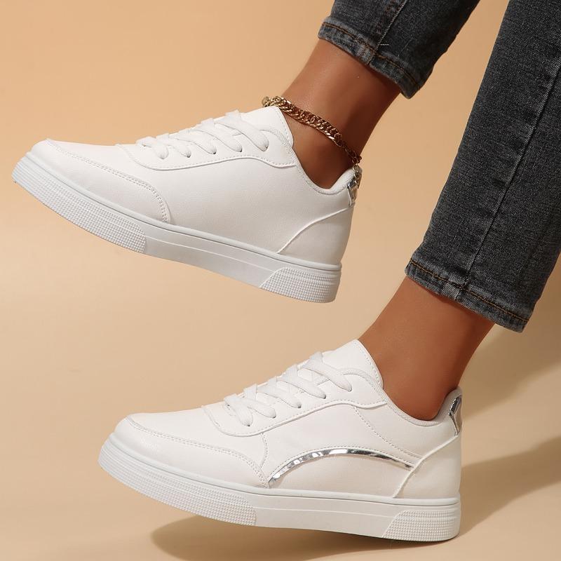 2025 Leather Women Shoes Sneakers Trend Casual Shoe Italian Breathable Leisure Sneakers Non-slip Footwear Women Vulcanized Shoes