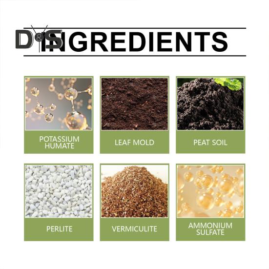 Proszek Aktywator Gleby Nawóz Bogaty w Składniki Odżywcze Stymulator Wzrostu Roślin Proszek do Aktywacji Gleby do Mieszanki Doniczkowej Siewek Kompost Rośliny Doniczkowe Zewnętrzne